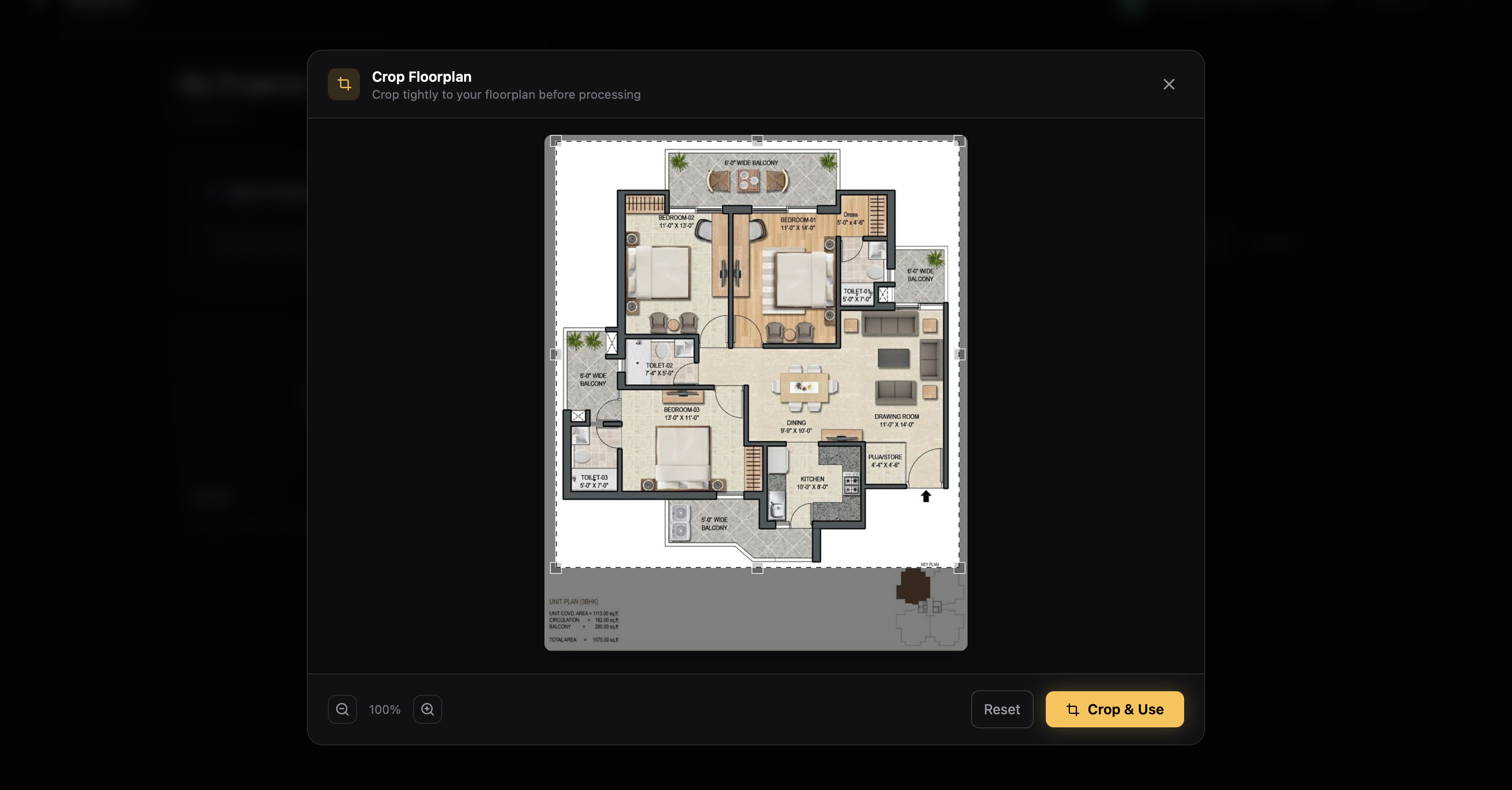 Crop to Your Floor Plan